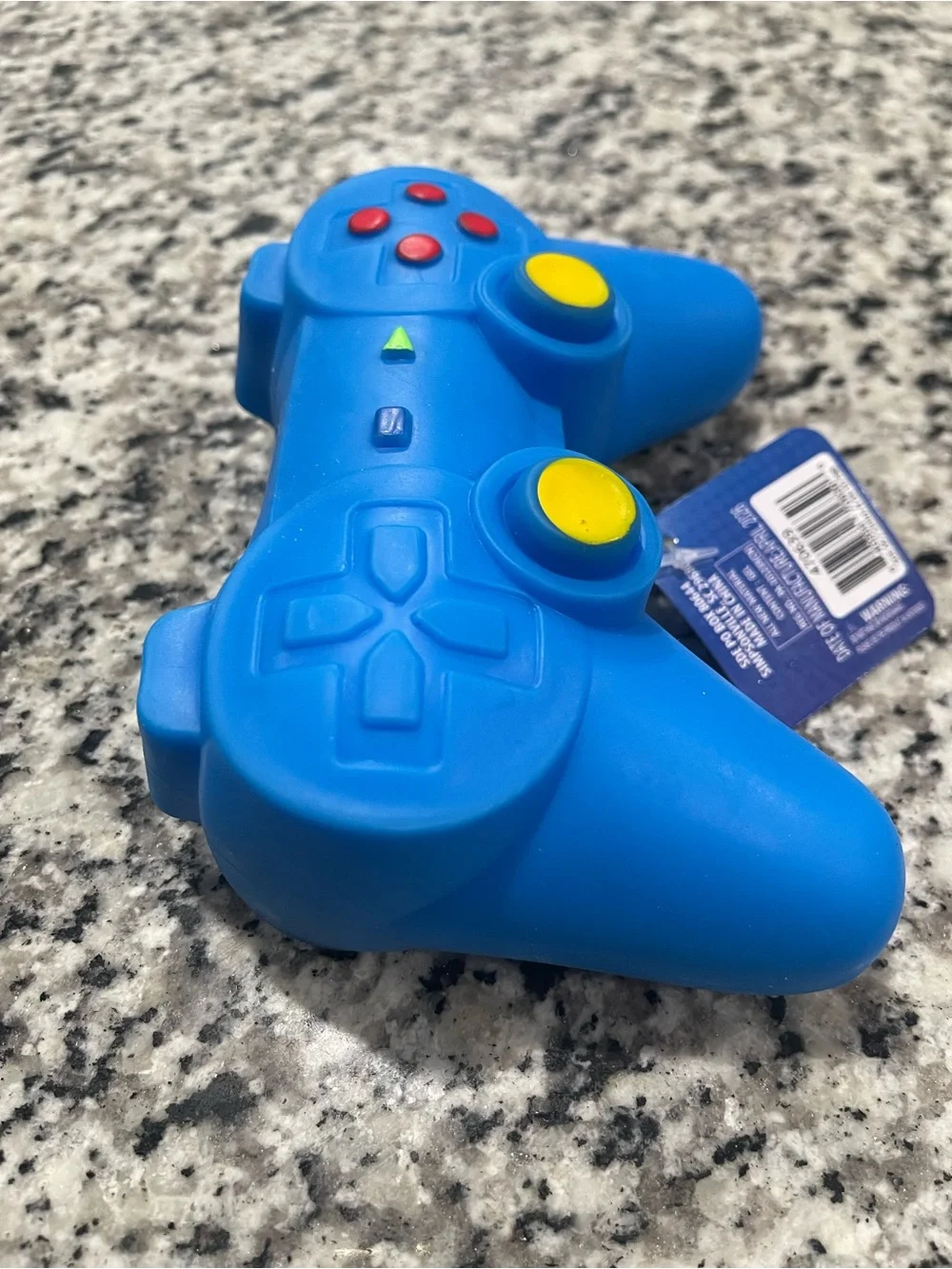 Blue Gaming Controller Stress Toy - Soft Squeeze Simulator